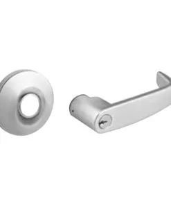 Sargent 2860-10G16 LL 26D Classroom Security Cylindrical Lock Grade 1 With L Lever With Large Format IC Prep And L Rose And ASA Strike Less Core Satin Chrome Finish