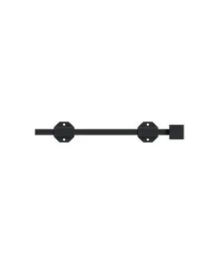 Deltana 12SBM19 12" Modern Surface Bolt, HD, Solid Brass In Black