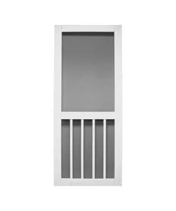 Prime-Line Products PRECISION 3670WH2868N Screen Door 80" H X 32" W Magnolia White Vinyl/Wood White