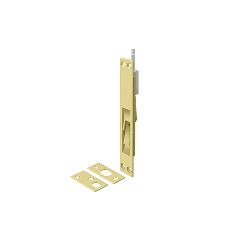 Deltana 24EFB3 24" Rod Extension Flush Door Security Bolt Polished Brass