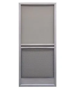 Prime-Line Products PRECISION 3230GR2868 Screen Door 79-3/4" H X 31-1/4" W Capri Gray Steel Gray