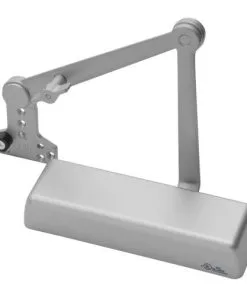 Yale Commercial 5821T689 Heavy Duty Hold Open Door Closer With Parallel Arm, Thumbturn, And Removable Stop Aluminum Finish