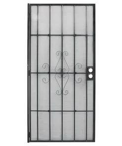 Prime-Line Products PRECISION 3818BK2868 Regal Series Door Screen, 80 In L, 32 In W, Steel, Black