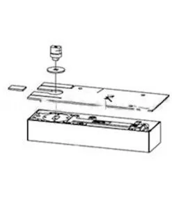 DORMA BTS75VH-BF-90-80010-LH-613 Dorma DC BF X 90 HO LH FLOOR CLOSER, Oil Rubbed Dark Bronze