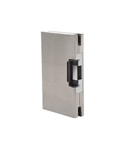 CR Laurence CRL DLEL610BS Brushed Stainless 6" X 10" LH/RHR Custom Center Lock Glass Keeper With Deadlatch Electric Strike