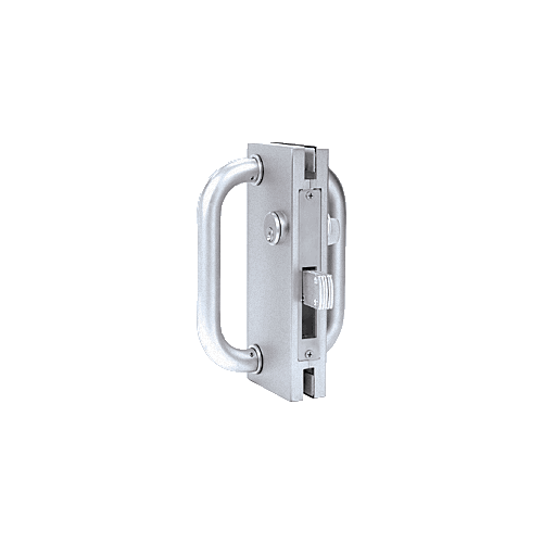 CR Laurence CRL DT410BS Brushed Stainless 4" X 10" Non-Handed Center Lock With Deadthrow Latch