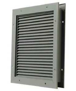 National Guard Products L700BF20X20 20" X 20" No Vision Door And Partition Louver For 1-3/4" Door Prime Coat Finish