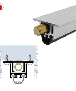 Brixwell 71553MA-PV-36 Concealed Automatic Door Bottom (1-3/8" By 3/4") Mill Aluminum
