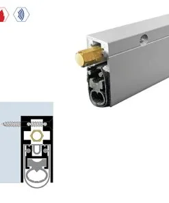 Brixwell 7863CA-SF-108 Semi-Mortised Automatic Door Bottom (29/32" By 1-15/16") Clear Anodized