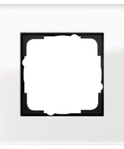 Hafele 912.08.617 Cover Frames, 55 System, For WT 140 Wall Terminal And WRU 220 Wall Reader, With Gira Design For Indoor Use, Model: Esprit, Glass, White White, White